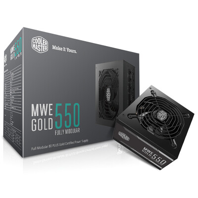 

Cool Extreme) CoolerMaster 550W MWE550 computer power supply (80PLUS gold / full module / DCtoDC architecture / 45 ° lossless output / desktop power