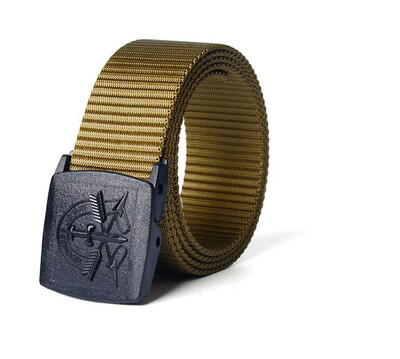 

Plastic anti - metal allergy canvas camouflage belt quick - drying nylon ribbon