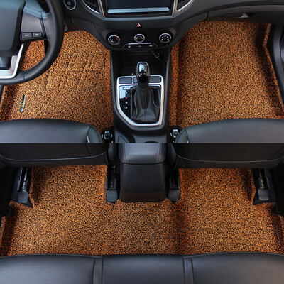 

Kaka buy Kia series full wire circle surrounded by car mats double thickening lion running smart running Freddy K2K3K4K5 manufacturers custom straight hair black orange
