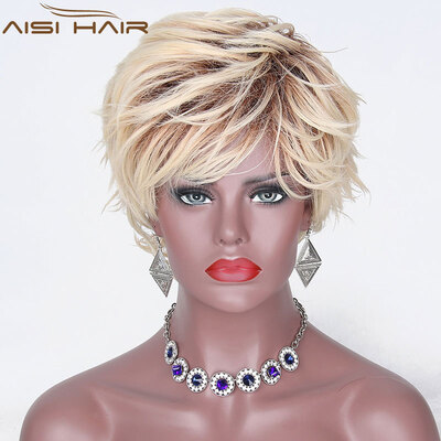 

AISI HAIR Short Brown Короткие коричневые синтетические парики Короткие коричневые