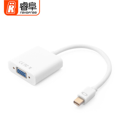 

REVOFREE CY265 MINI DP to VGA Converter Thunderbolt Mini DP Adapter Adapter HD Laptop Monitor Projector Cable