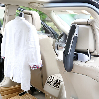 

Di Galen car seat back hanger suit jacket car hanger telescopic folding car hanger car supplies decoration silver black