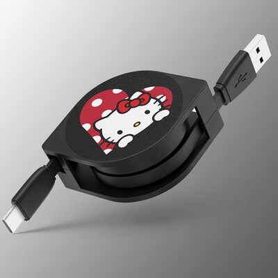

Hello Kitty type-c data cable cartoon retractable phone charging cable for Samsung S8 Huawei P10 Mate9 Glory V8 music millet concentric Hello Kitty