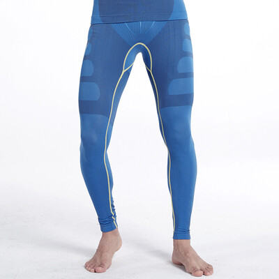 

El Monte ALPINT MOUNTAIN Fitness suits men's running training clothes stretch compression quick-drying clothes sports bodysuit long-sleeved pants 650-951 jacket sapphire blue M