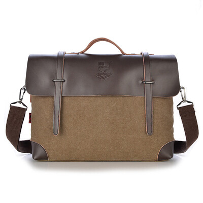 

Fashion Men canvas bag man shoulder diagonal portable messenger bag British retro business casual men bags Handbags for male