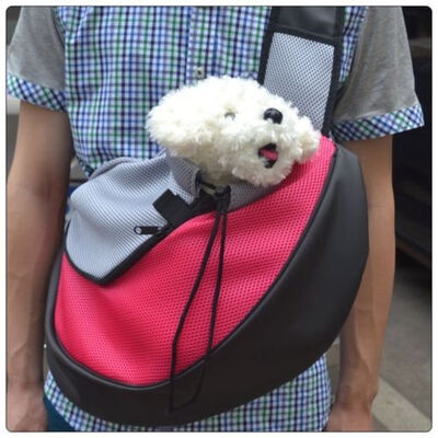 

Pet Carrier Carrying Cat Dog Puppy Small Animal Sling Front Carrier Mesh Comfort Travel Tote Shoulder Bag Pet Backpack SL