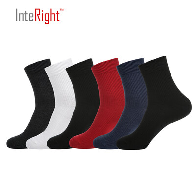 

INTERIGHT men's vertical bar six pairs of solid color