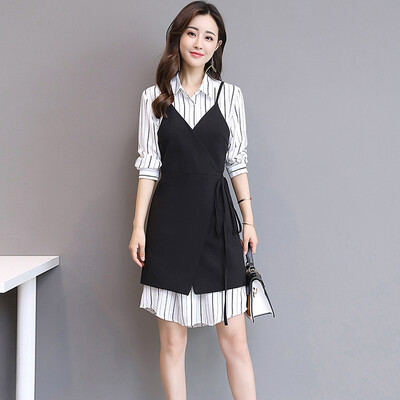 

Markentsee 2017 new women&39s autumn fashion Korean temperament elegant trend sweet leisure casual dress skirt yzOMN9168 picture color M