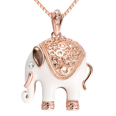 

Yoursfs® Sexy Elephant Necklace Good Lucky Pendant Rose Gold Jewelry for women