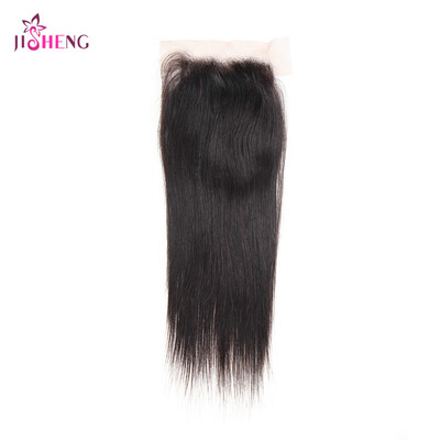 

Indian Straight Lace Closure 4*4 inch 1pc Human Hair Closure 130% Density human hair Lace Closure