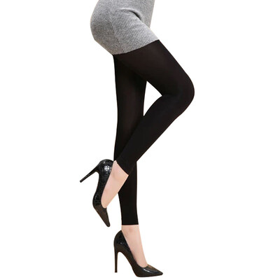 

Longshou pantyhose female spring&autumn 120D velvet nine points underwear 3 black double plus crotch XL