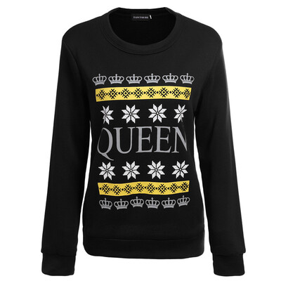 

A sports casual lady with the queens letter