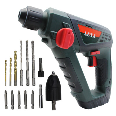 

Leta Lithium Drill Tool Set Household Rechargeable Hammer Impact Drill Multi-Function Power Tools 16V LT-LE951