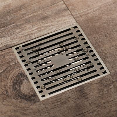 

HIDEEP bathroom accessories Pure copper Square mesh floor drains