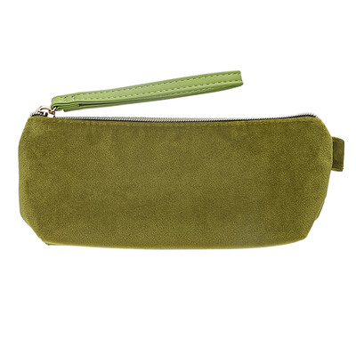

Kinbor velvet stationery bag pencil bag female hand storage bag student supplies matcha DTB6240-1