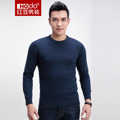 

Красная фасоль Мужские свитера Hodo Мужская мода имитация крученые жаккардовые мужские круглая шея Slim sweater B5 Тибетский зеленый 165 / 84A