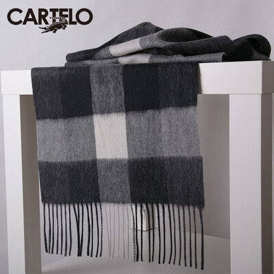 

Карточка Di Le Crocodile (CARTELO) кашемир шарфы мужчин простой зимней моды толстые мягкие подарочные коробки CC57C13051 черно-белая сетка