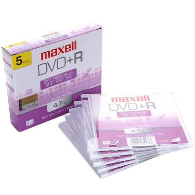 

Maxell DVD + R 16 speed 4.7G production 5 boxed discs