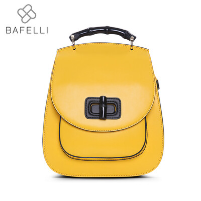 

BAFELLI женский рюкзак Lemon желтый кожаные рюкзаки дорожная сумка mochilas mujer 2017 для девочек-подростков рюкзаки женская сумка