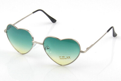 

Trendy glasses women sunglasses reflective gradient color lovely peach heart sunglasses as gift for men's
