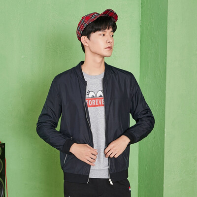 

Semir Jacket Male 2017 Fall Men's Baseball Wear Black Jacket Korean Style Collar Casual Fashion Tops 13316081301 Light Gray XL