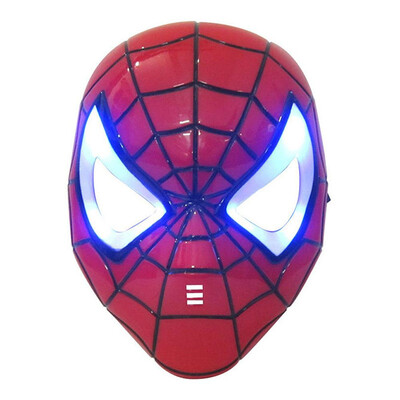 

LED Glowing Superhero Altman Mask Spiderman Iron Man Hulk Batman Party Cartoon Movie Mask For Children's Day Cosplay