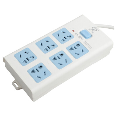 

Lvao (LVAO) GY-609 new national standard socket power converter plug strip / platoon plug / patch panel / wiring board / drag line anti-overload 6 bit total length control 2.8 meters