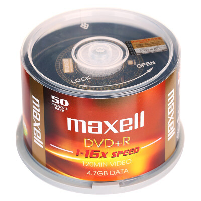 

Maxell DVD-R 16 speed 4.7G production of classical series purple pattern black respect bucket 50 record disc