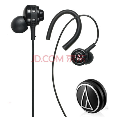 

Audio-Technica ATH-COR150 BK In-Ear Music Headset Earhook Headphones Black