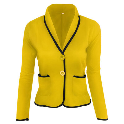 

Female Jacket Women Tops Autumn Winter Women Long Sleeve Cardigan Top Slim-cut Coat Lady Jacket Outwear Blouse