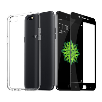 

[Комплект] мембрана оболочки телефона оболочка ESCASE OPPO A77 / OPPO A77 полноэкранных черный стального фильм всего пакет OPPO DROP сабо / прозрачное покрытие