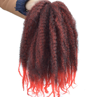 

Chorliss Ombre Color Synthetic Crochet Braiding Hair Kinky Twist Braids Hair Extension 8pcslot