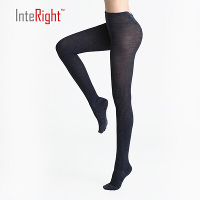 

INTERIGHT ladies vertical striped pantyhose with blue