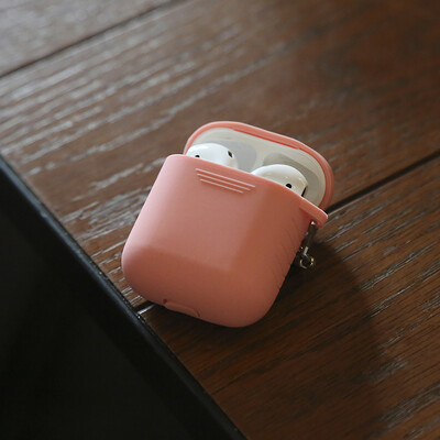

BUBM airpods protective cover creative dust-proof anti-lost silicone Apple wireless Bluetooth headset charging storage box airpods03 orange