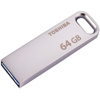 

TOSHIBA U363 металлический флеш-накопитель USB 3.0 серебристая скорость чтения 120 МБ / с