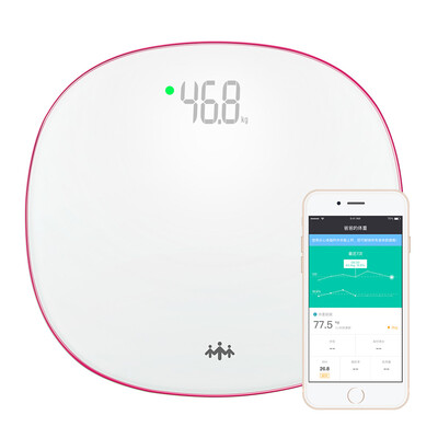 

Relaxed S3 electronic scale weight scale electronic said smart WiFi data transmission WeChat interconnection rose red