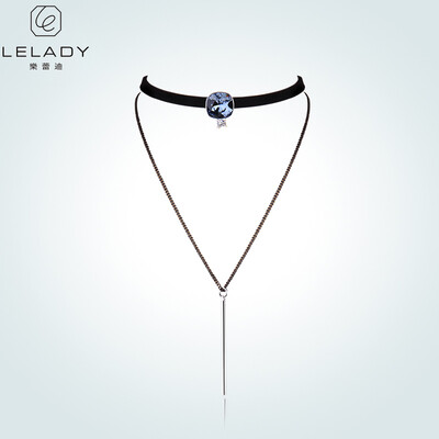 

Lelady Choker necklace Harajuku necklace female neck chain double chain