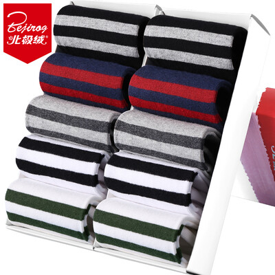 

Arctic cashmere socks male autumn winter casual cotton socks men&39s socks fashion stripes leisure sports cotton in the tube socks 10 double