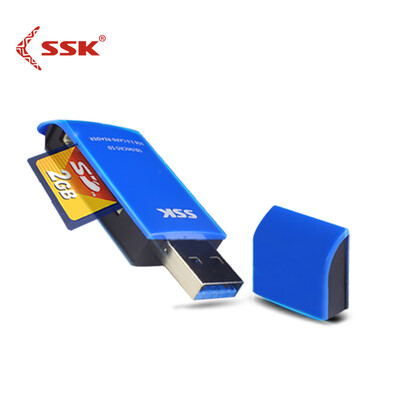 

Ван Бяо ССК USB3.0 высокоскоростной читатель карточки читателя SLR камеры SD карты комбо карты TF карты телефон SCMR331