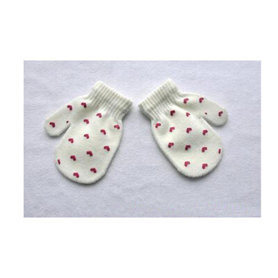 

Children winter warm monochrome knit gloves children cute all finger gloves