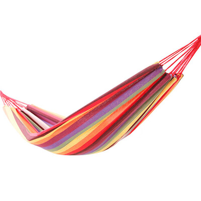 

El Monte ALPINT MOUNTAIN Outdoor widening thickening 200 160 Casual canvas hammock swing camping hammock 610-321 red color