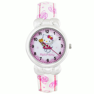 

Hello Kitty (HelloKitty) children's watches cute bow girl student quartz watch HK257A ivory white