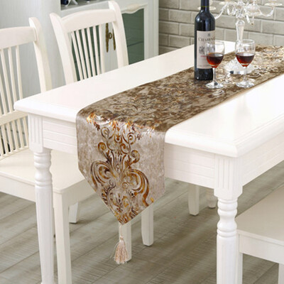 

Jin Hao modern simple fashion table runner European style Luxury Sino US Nordic table cloth coffee table bed flag bed towel