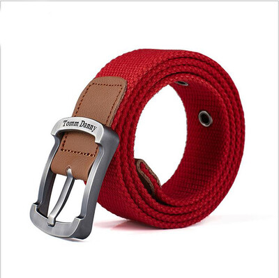 

New buckle canvas belts men leisure outdoor canvas belt