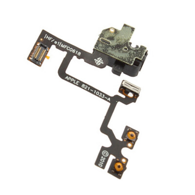 

Headphone Audio Jack Power Volume Switch Ribbon Flex Cable for iPhone 4 4G