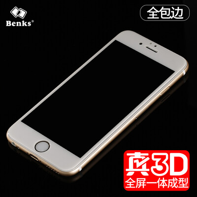 

Bangke Ши (Benks) яблока iPhone6s / 6 полный экран полный экран 3D стальной поверхности крышки пленка стеклянной пленки 6s / i6 HD как единое целое защитную пленку в виде белого телефона