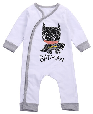 

Baby Girls Boy Batman Long Sleeve Romper Jumpers Bodysuit Outfits One-pieces