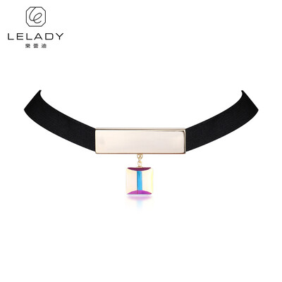 

Lelady Choker necklace Austrian crystal simple chain neck chain harajuku necklace pendant