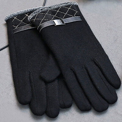 

Cashmere gloves winter plus velvet thick wool warm gloves outdoor touch gloves