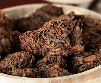 

Supreme Aged Golden Bud Lao Cha Tou Pu-erh Loose Tea 90s Ripe